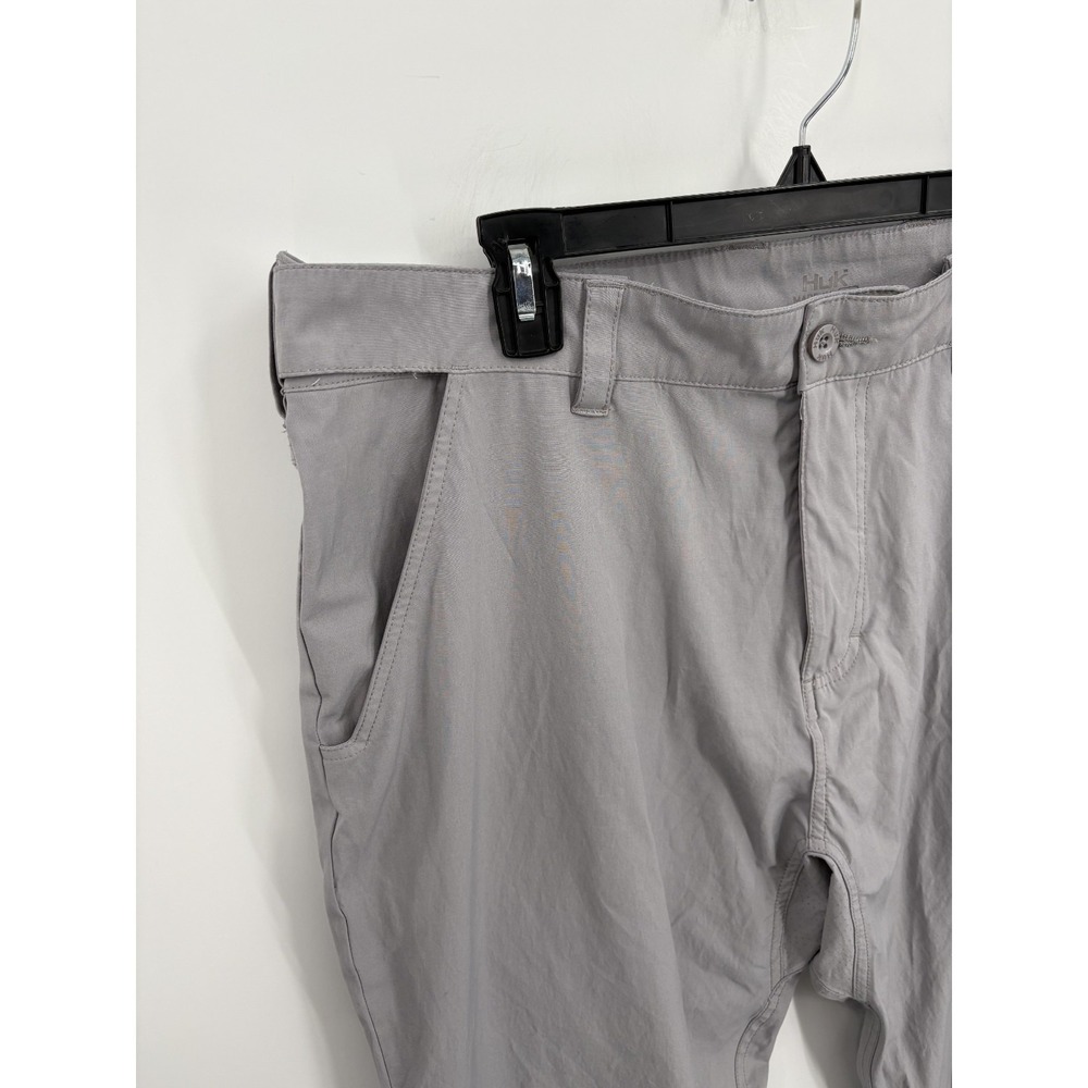 Huk Next Level Men's Fishing Performance Cargo Pants Gun Gray H2000174, XXL, 33" - Picture 3 of 8